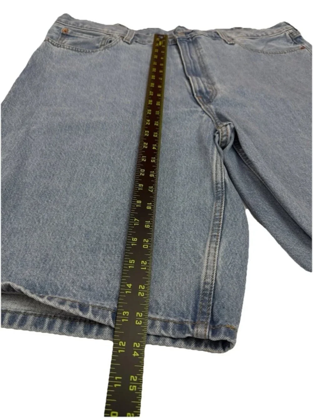 Levi’s 569 Loose Straight Denim Shorts Mens 40 Light Wash Blue Jean Shorts